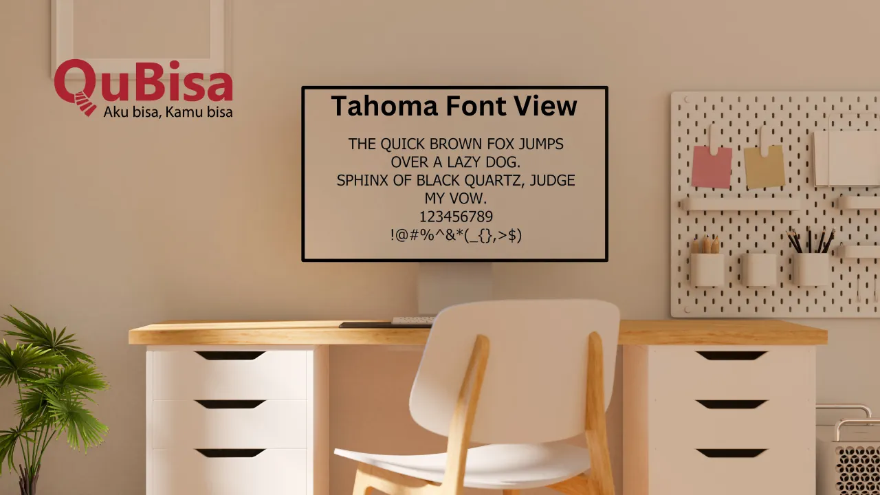 Tahoma font