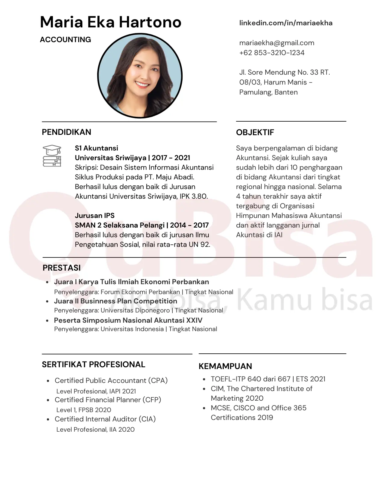 Format CV ATS Friendly Dan Contohnya Agar Cepat Dapat Kerja
