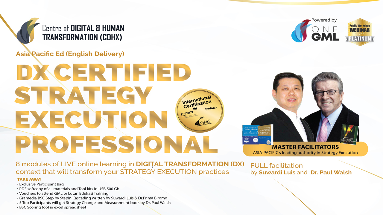 DX Certified Strategy Execution Professional® Asia Pacific Ed