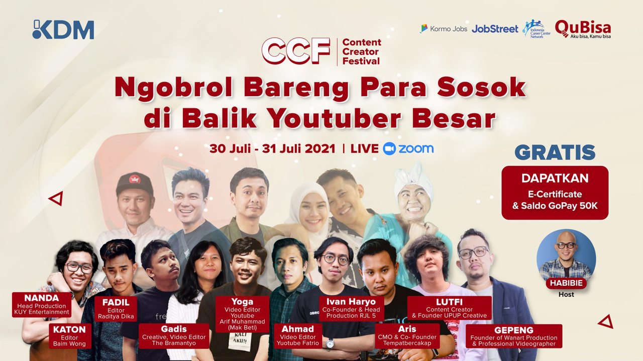 Content Creator Festival : Ngobrol Bareng Para Sosok Dibalik Youtuber Besar